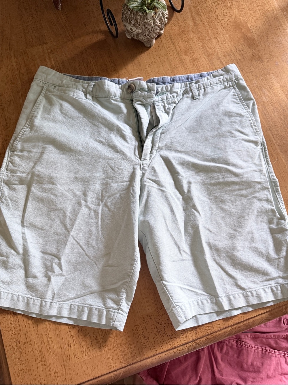 Merona Light Blue Flat-Front Cotton Chino Shorts